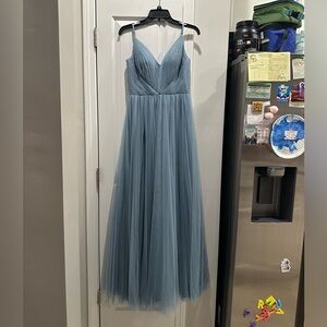 Revelry French Blue Tulle Bridesmaids Dress - Size 4